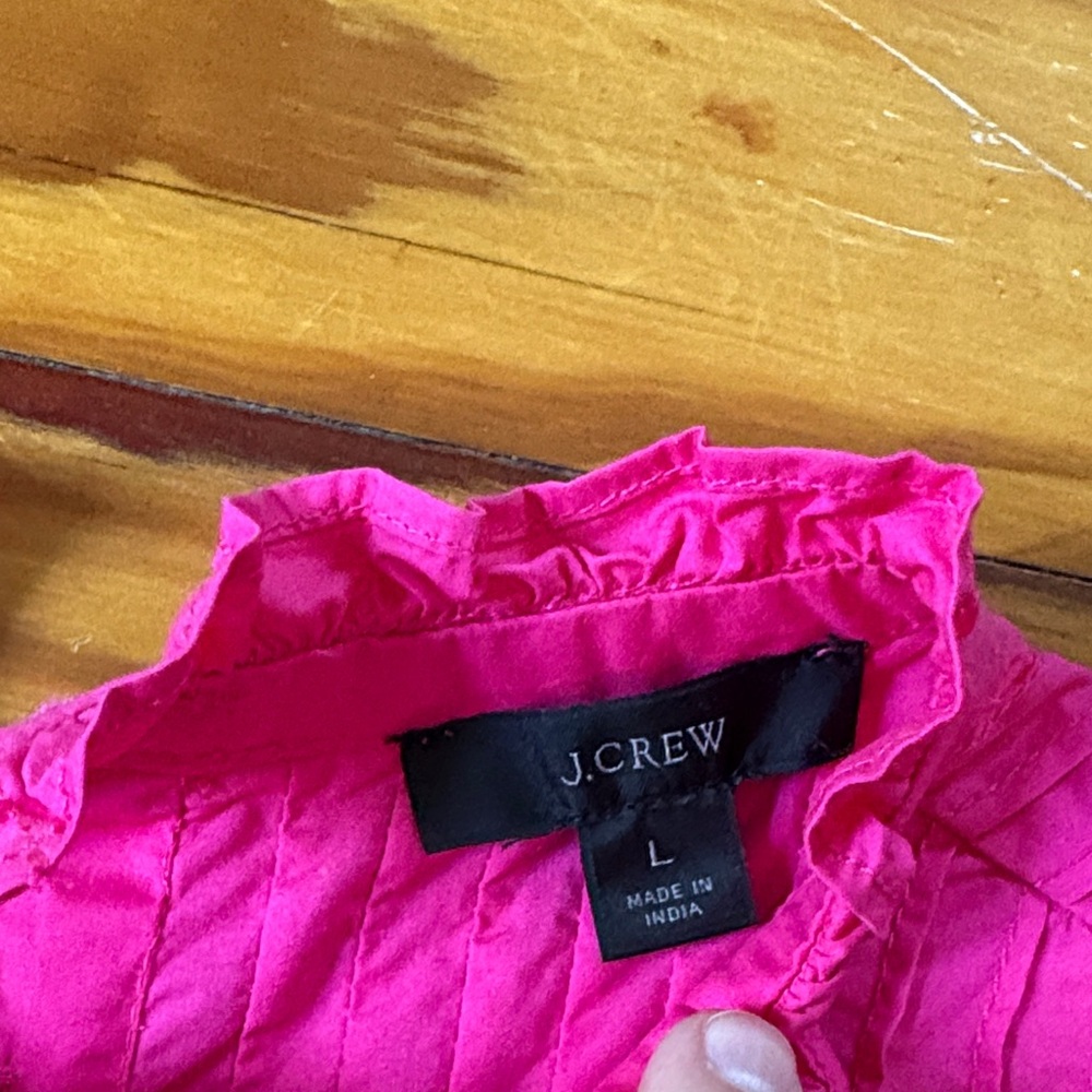 J.Crew Sleeveless Top with Ruffle Neck - Picture 2 of 3